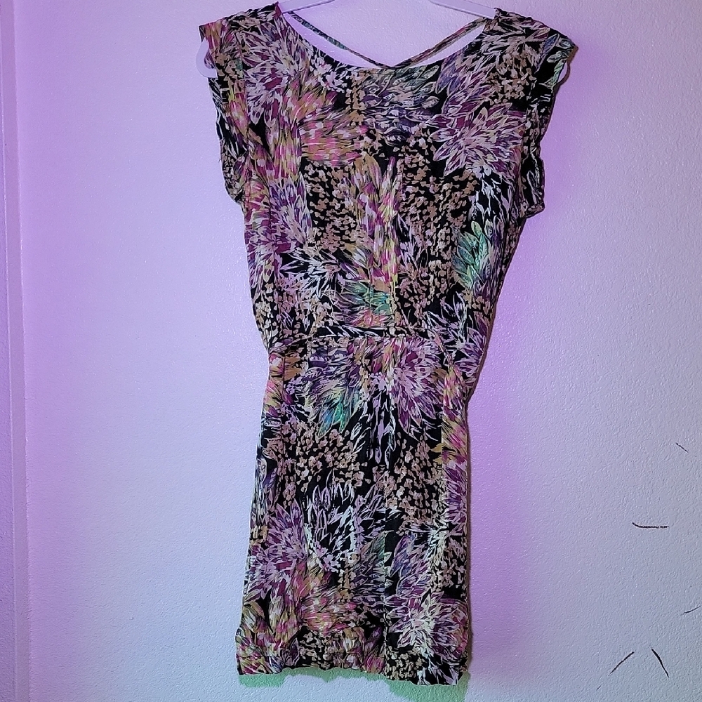 Floral Print Sleeveless Dress